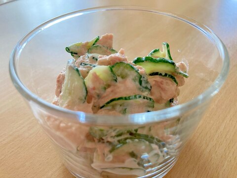 きゅうりとツナのマヨにんにく和え☆簡単☆